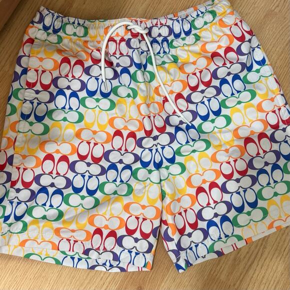 🌈Coach Rainbow Signature Swim Trunks - Picture 5 of 11